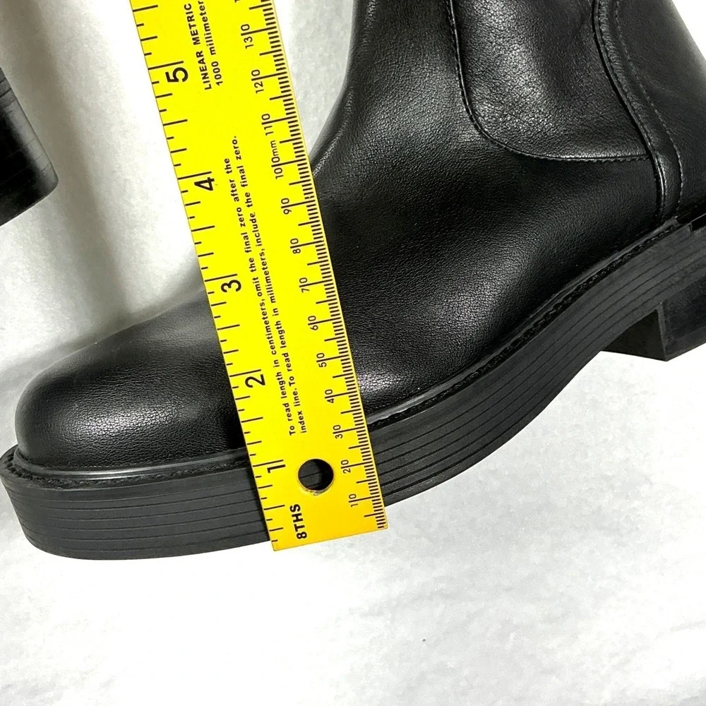 DKNY Size 8.5 Black Over the Knee Platform Boots NEW 40MM Winsloe‎ $199